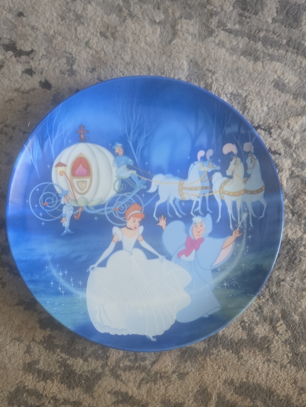 Vintage 1988 Disney Cinderella Collector Plate - Knowles BIBBIDI BOBBIDI BOO
